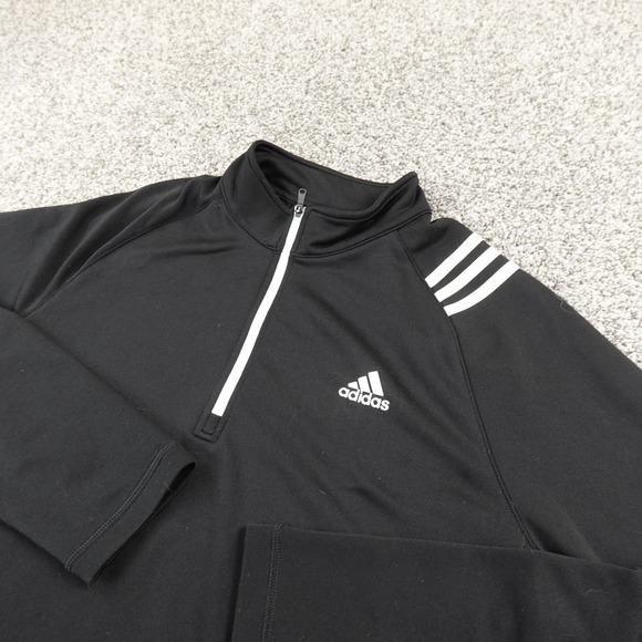adidas Other - Adidas Pullover Mens L Black 1/4 Zip Golf Long Sleeve Performance Shirt Top Gym